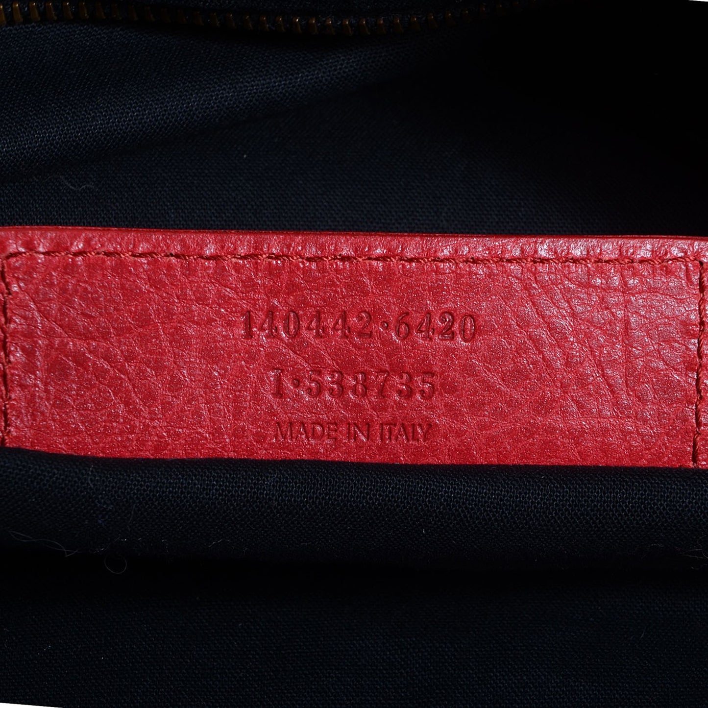 Agneau Classic Hardware Day Hobo Rouge Cardinal
