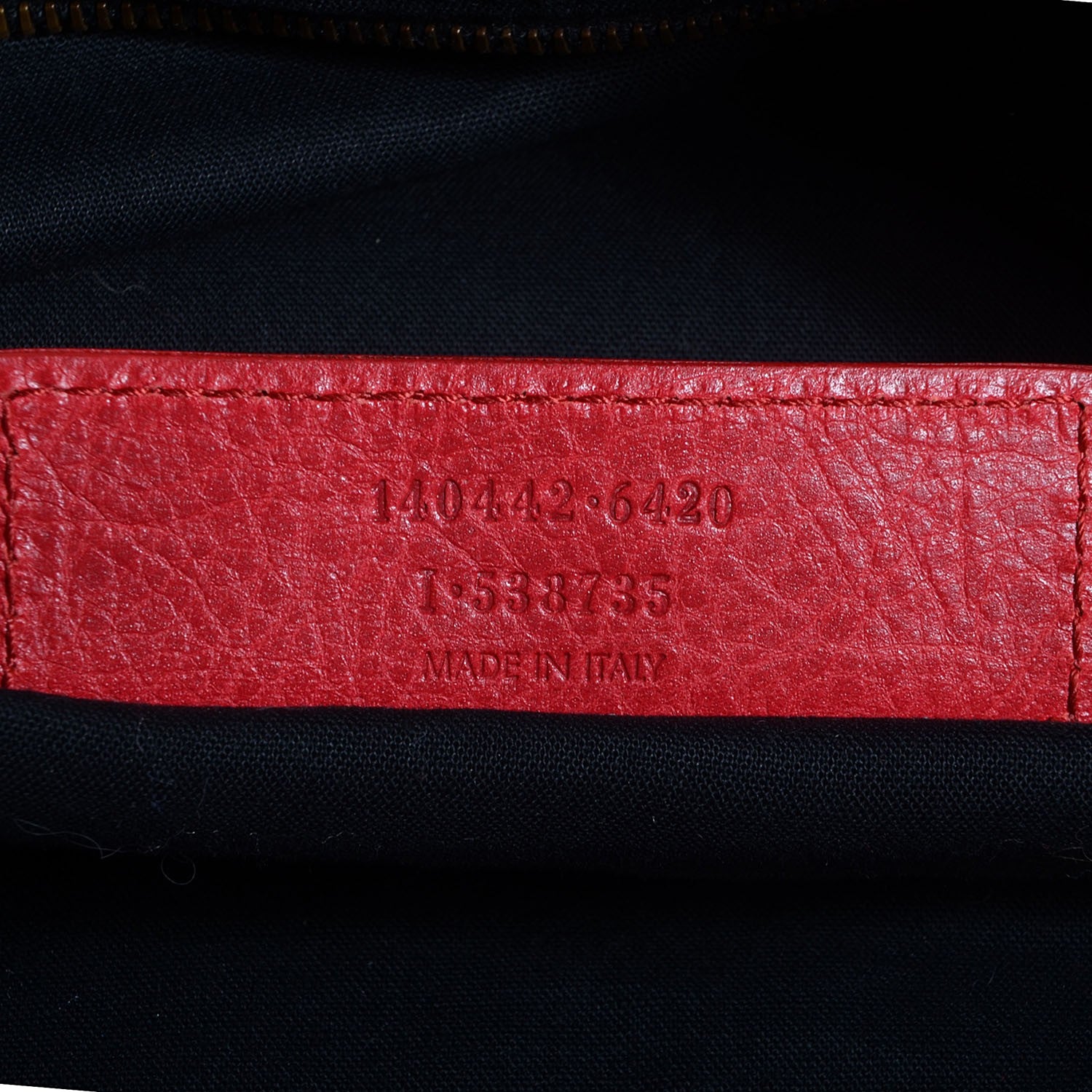 Balenciaga Agneau Classic Hardware Day Hobo Rouge Cardinal 9 of 11
