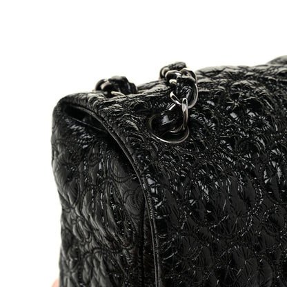 Chanel Vinyl Rock In Moscow Single Flap Black 6 of 17