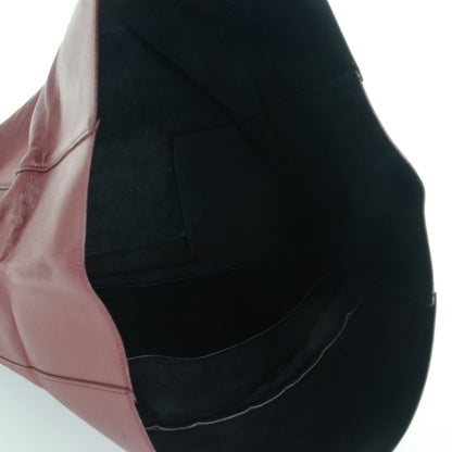 Celine Calfskin Folded Clutch Burgundy 5 of 7