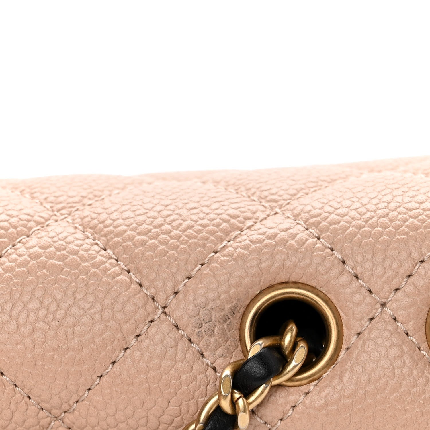 Chanel Caviar Quilted Small CC Filigree Flap Beige Black 14 of 15