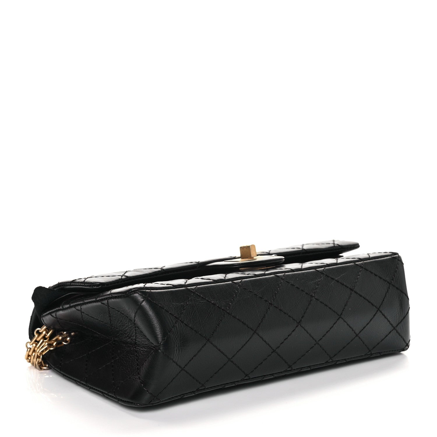 Chanel Aged Calfskin Quilted 2.55 Reissue 225 Flap Black 4 of 9
