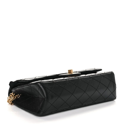 Chanel Aged Calfskin Quilted 2.55 Reissue 225 Flap Black 4 of 9