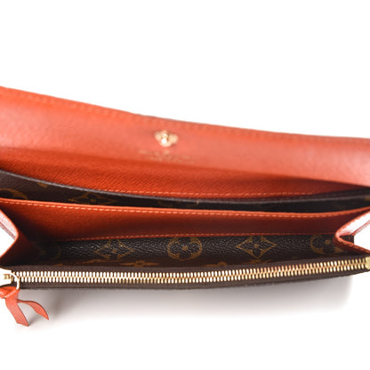Louis Vuitton Monogram Emilie Wallet Piment 4 of 10