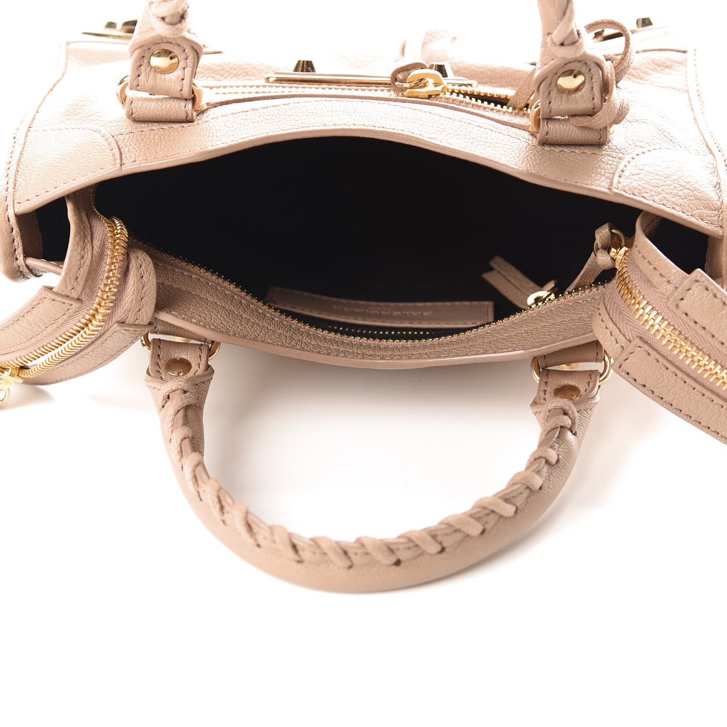 Chevre Gold Metallic Edge Hardware Mini City Rose Des Sables