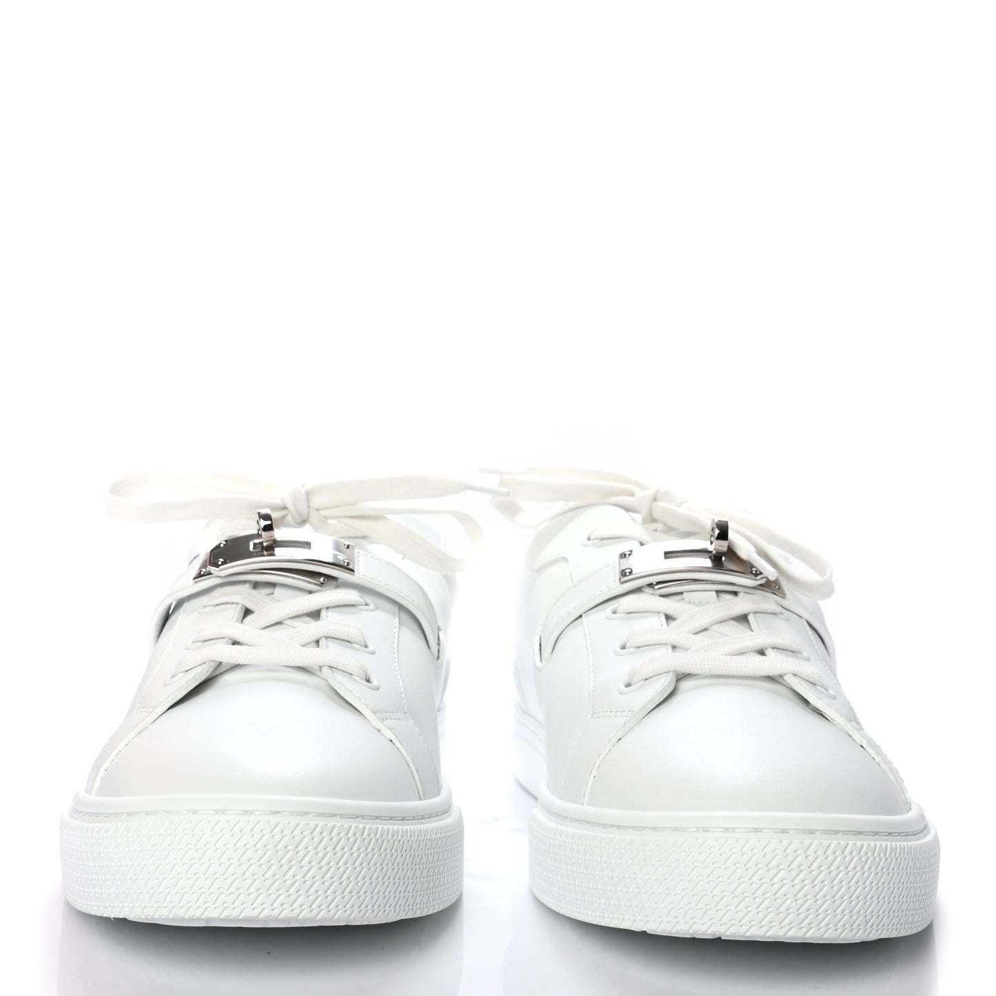 Calfskin Mens Day Sneakers 44.5 White