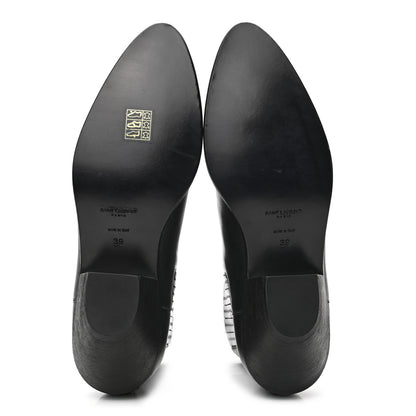 Saint Laurent Calfskin Brit Souple Ankle Boots 39 Black 5 of 8