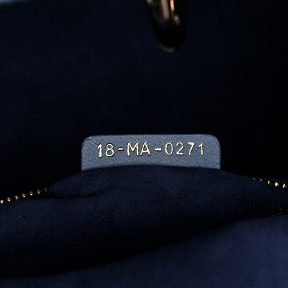 Christian Dior Lambskin Cannage Gradient Medium Lady Dior Blue 7 of 13