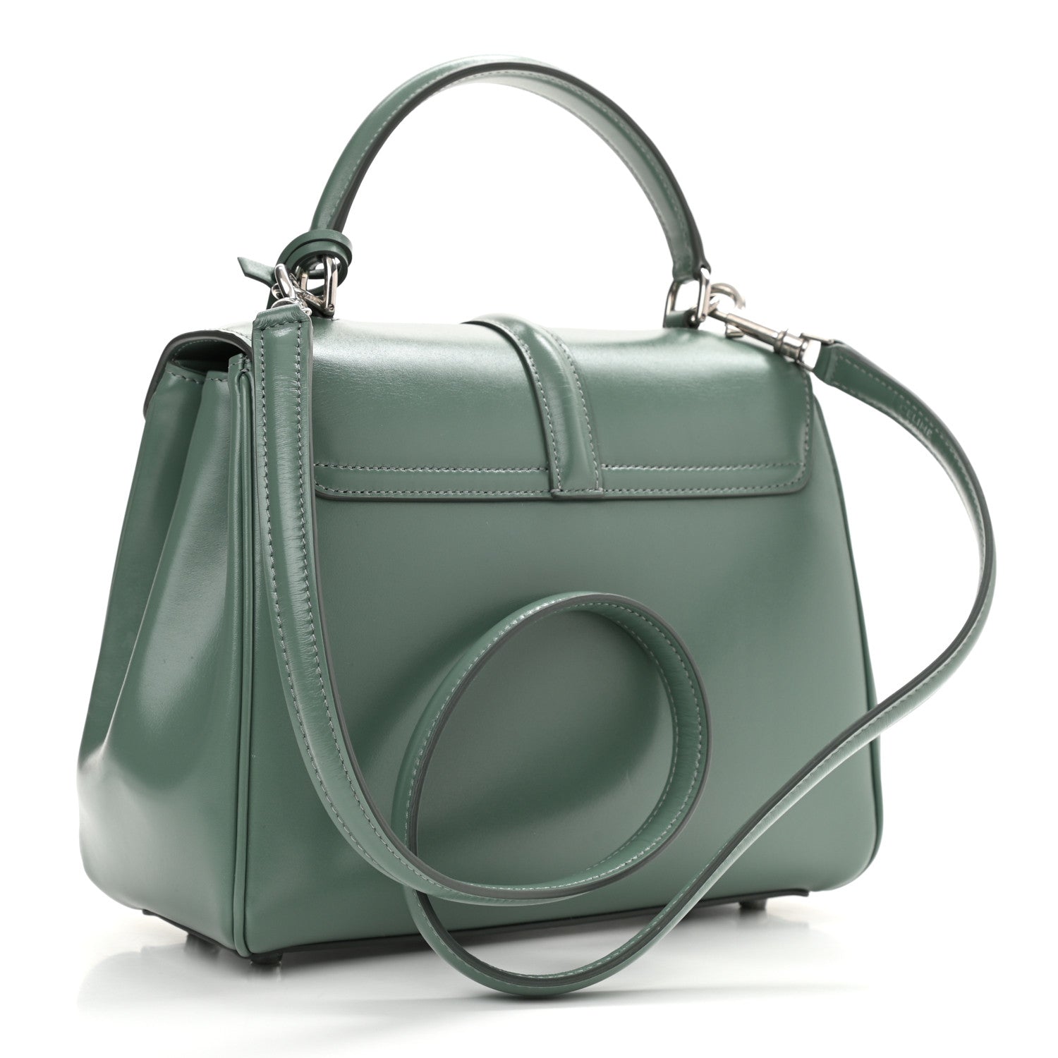 Celine Satinated Calfskin Small 16 Top Handle Bag Celadon 3 of 10