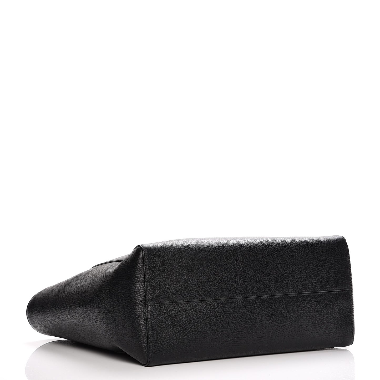Pebbled Calfskin Medium Swing Tote Black