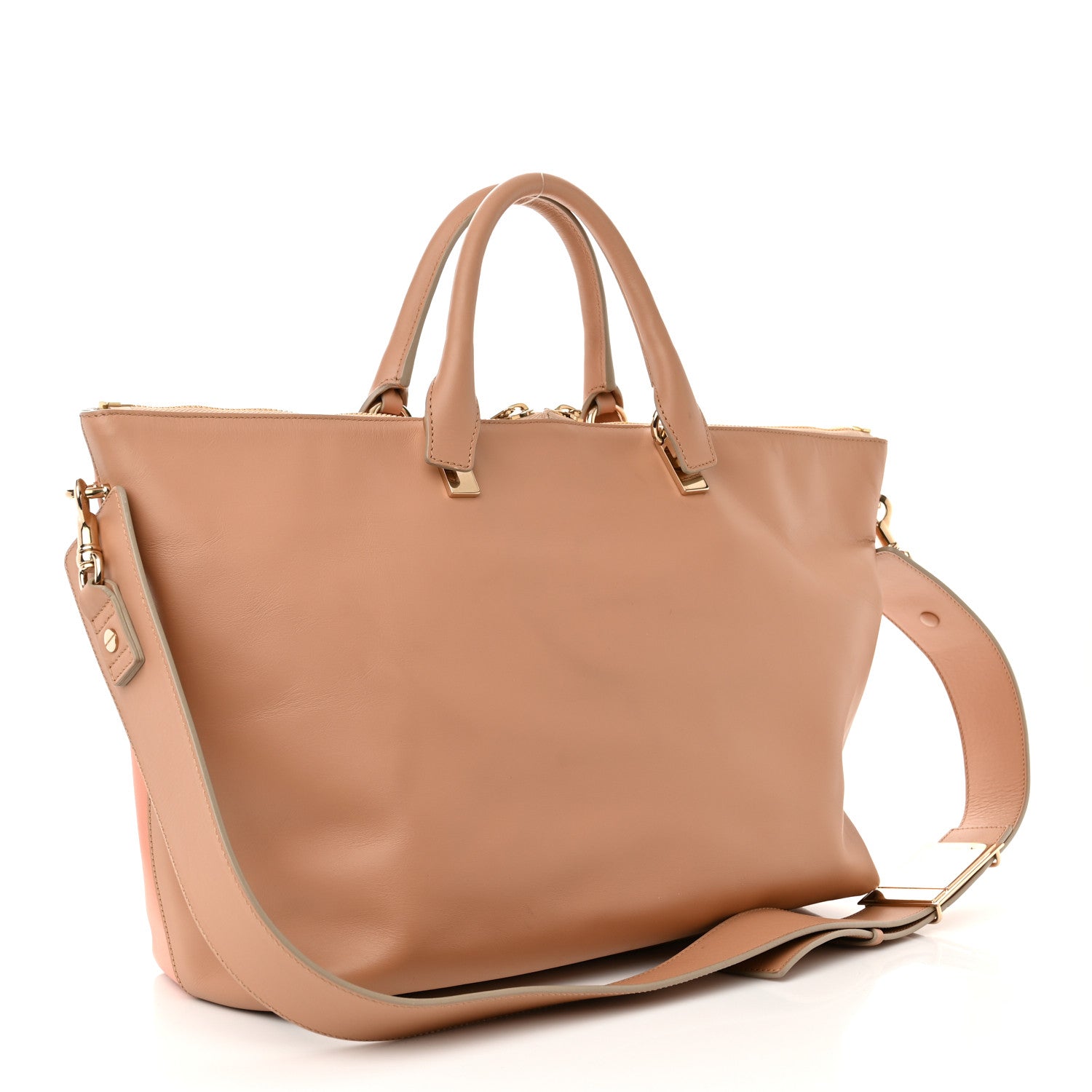 Chloe Smooth Calfskin Large Baylee Tote Beige Pink 3 of 13