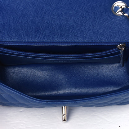 Chanel Caviar Quilted Mini Rectangular Flap Blue 4 of 5