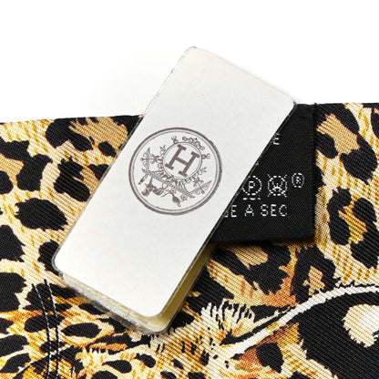 Hermes Silk Jungle Love Love Twilly Black Vert Rose Vif 4 of 4