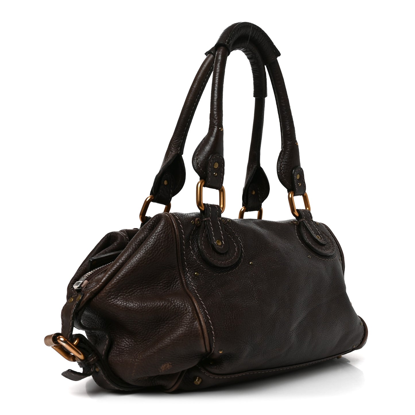 Calfskin Paddington Front Pocket Tote Chocolate