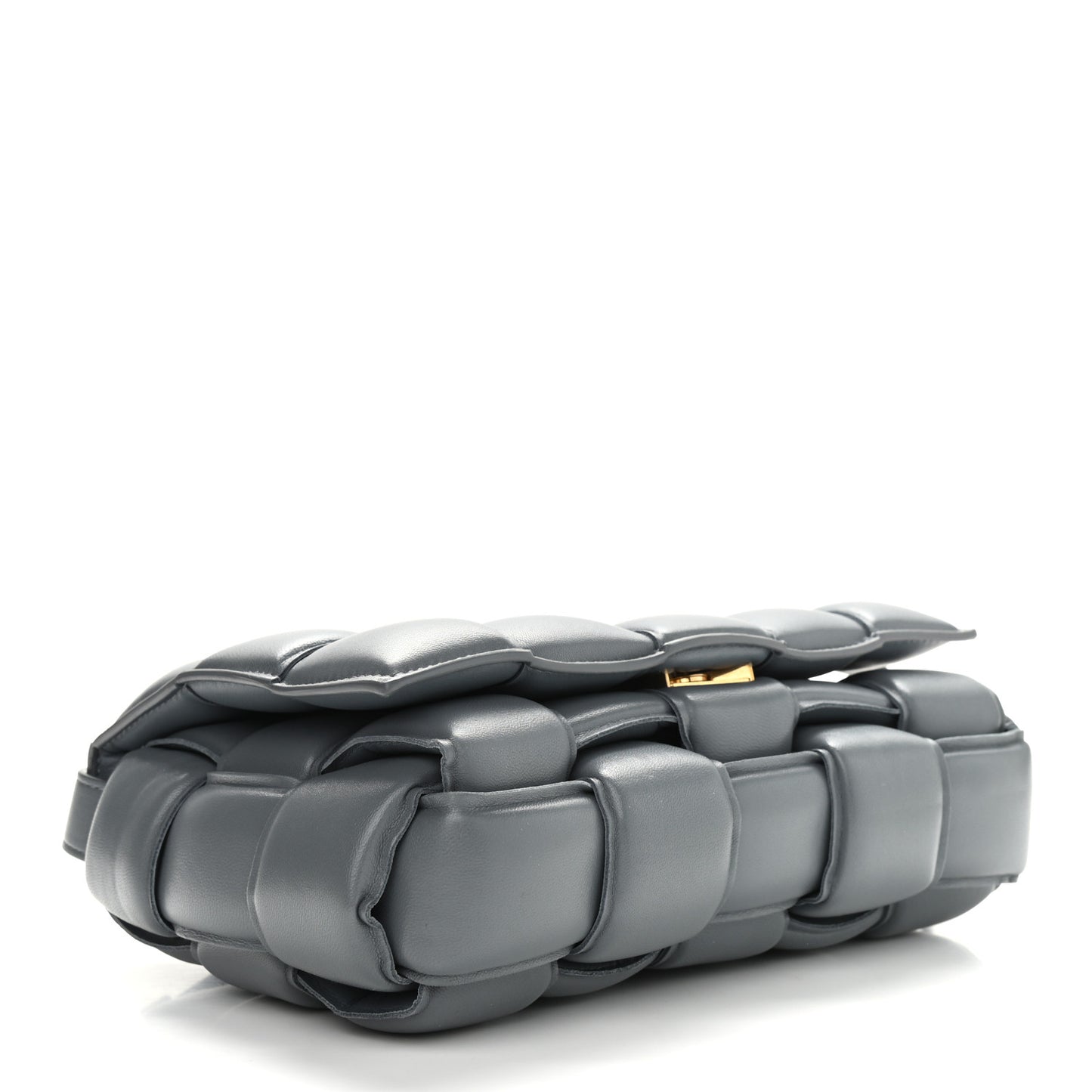Nappa Maxi Intreccio Padded Cassette Crossbody Bag Thunder