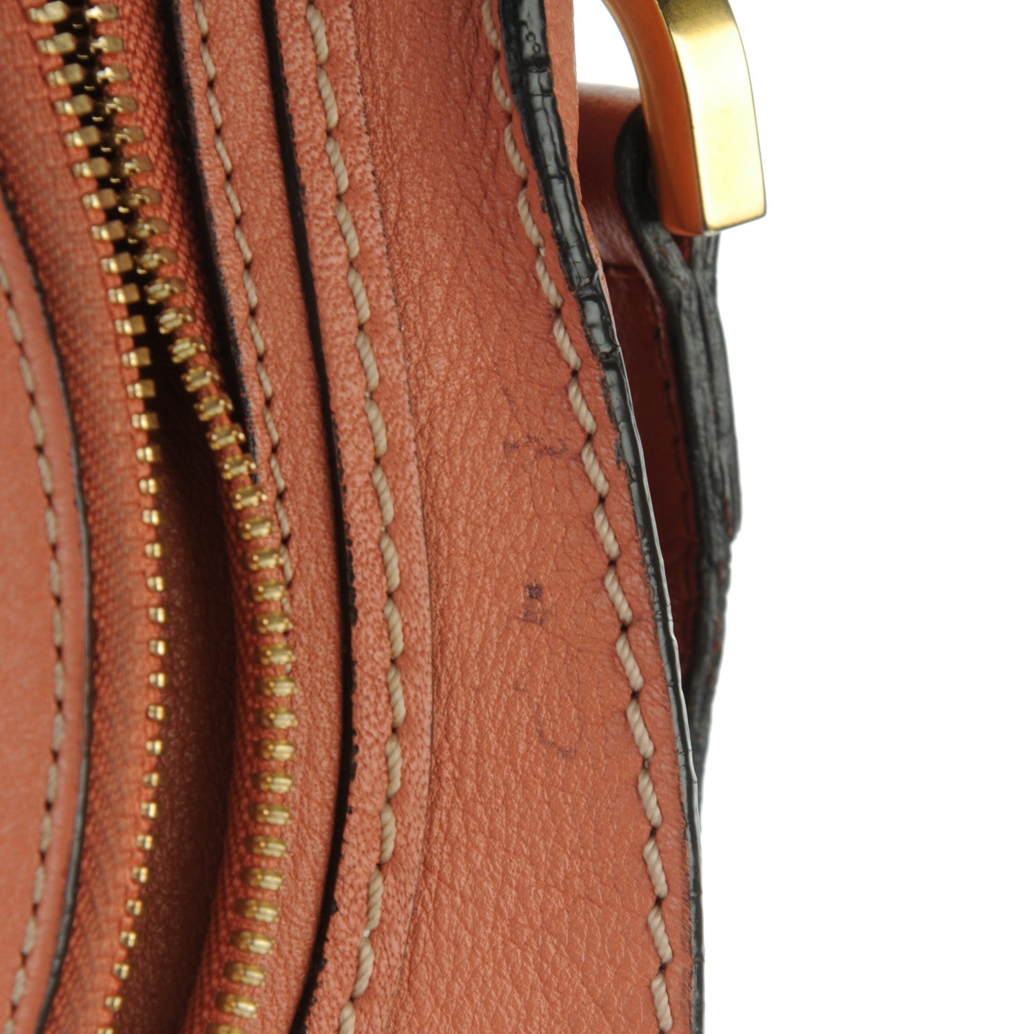 Chloe Calfskin Medium Marcie Crossbody Bag Coral 8 of 11