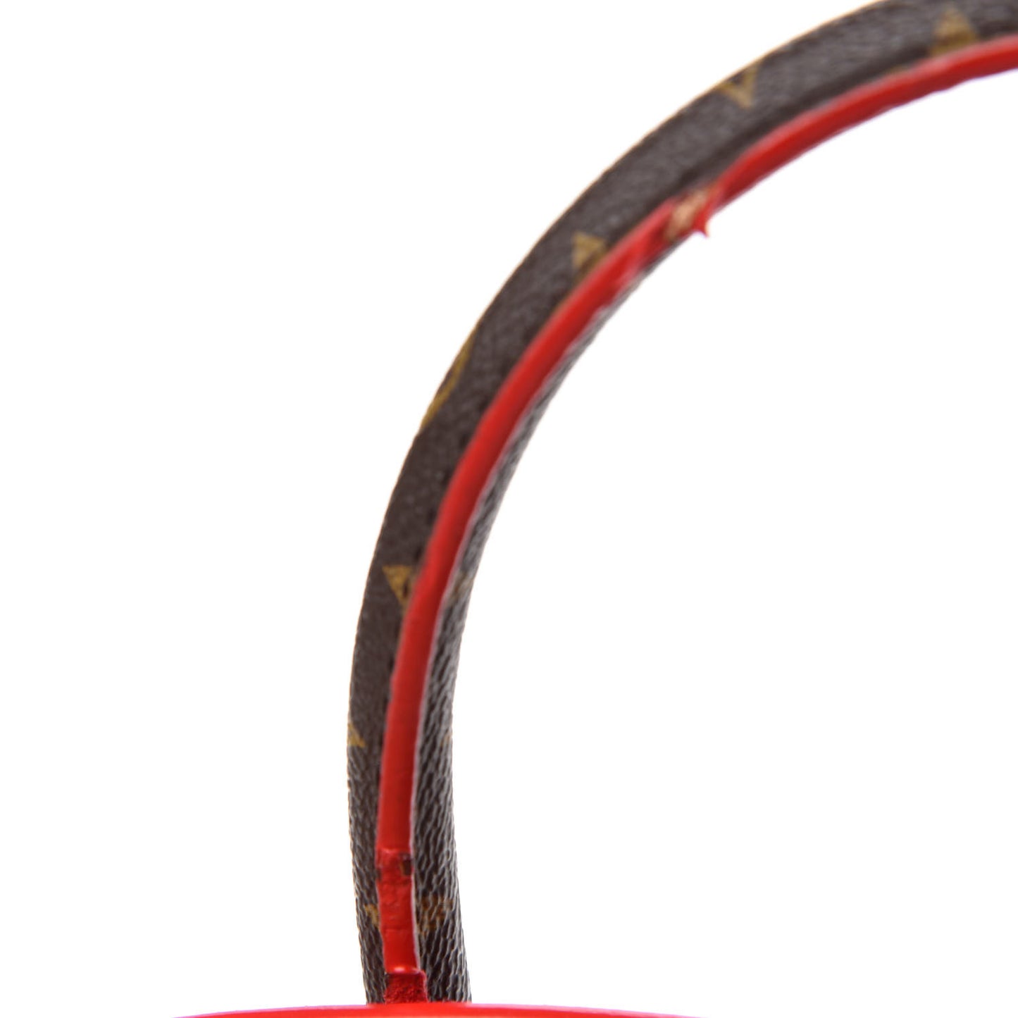 Monogram Calf Hair Spikes Iconoclasts Christian Louboutin Tote Red