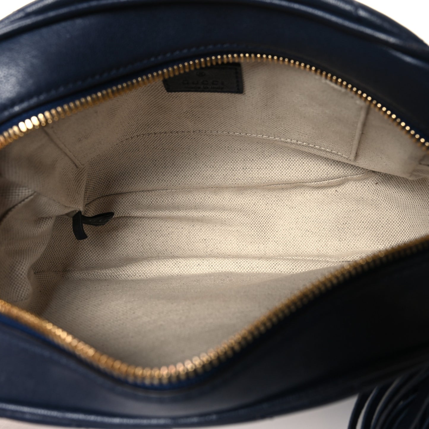 Sakai Be Green Calfskin Diagonal Stitched Small Blondie Shoulder Bag Blue Agata