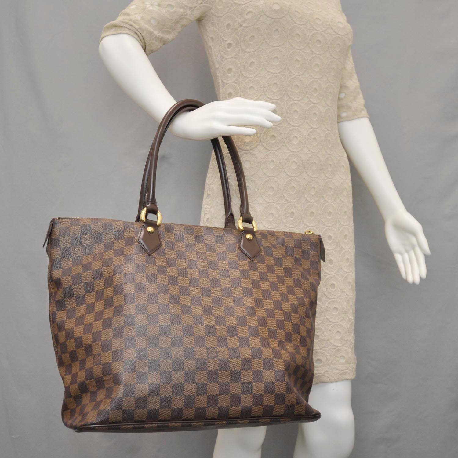 Louis Vuitton Damier Ebene Saleya GM 2 of 9