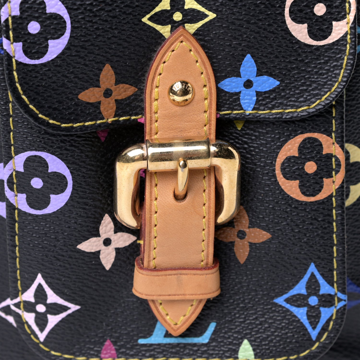 Louis Vuitton Monogram Multicolor Petit Noe Black 7 of 9