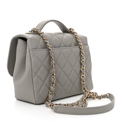 Chanel Caviar Quilted Medium Business Affinity Flap Grey 3 of 11