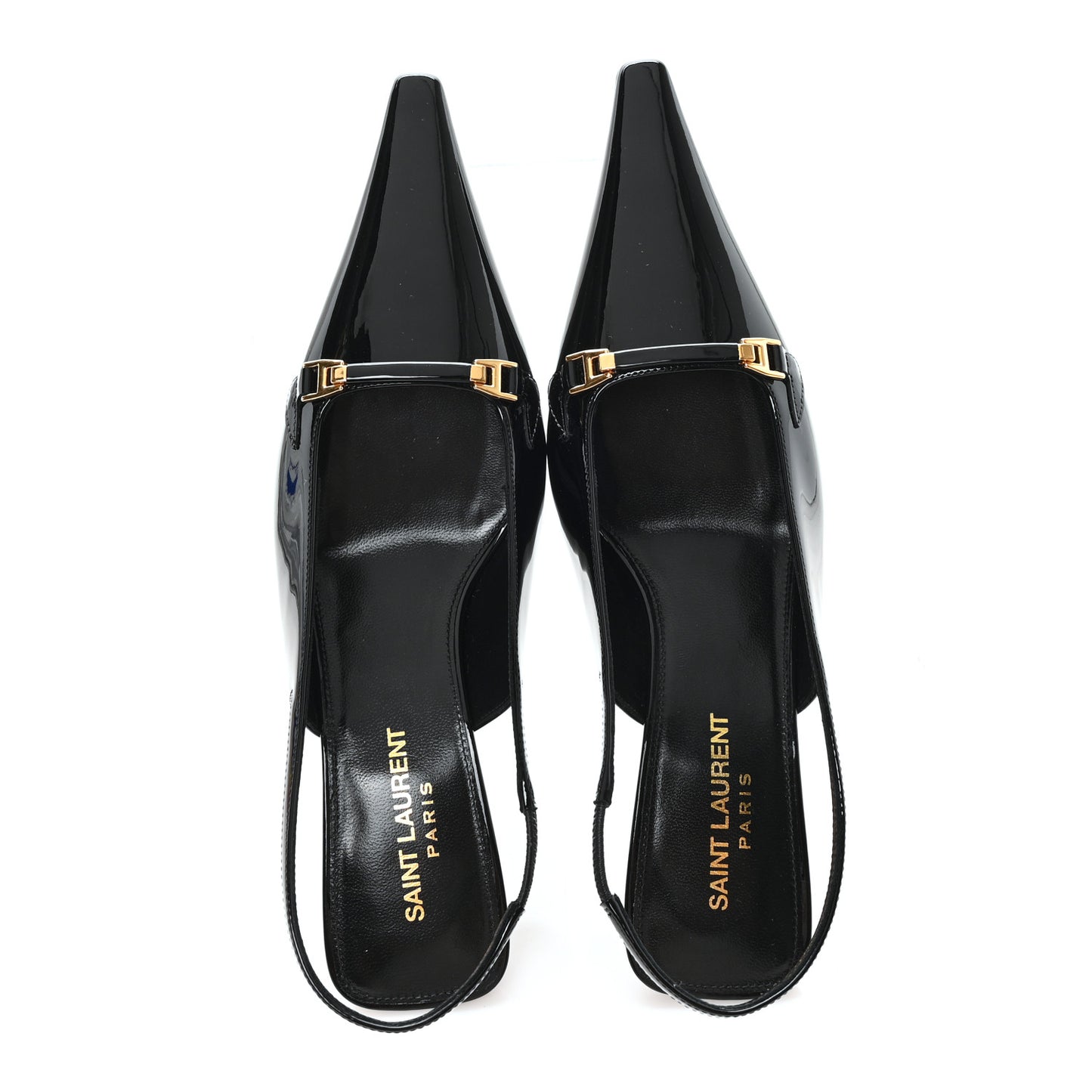Patent Bade Slingback Pumps 36 Black