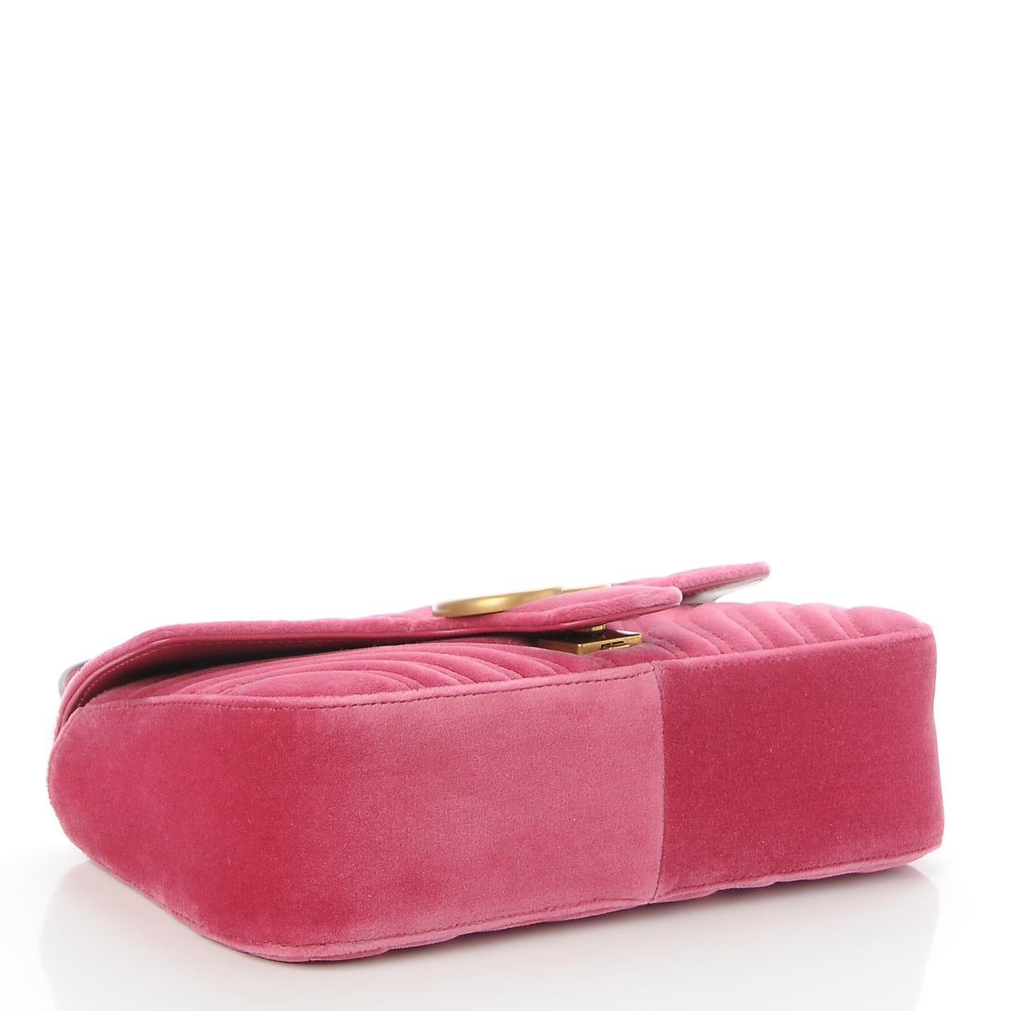 Velvet Matelasse Small GG Marmont Shoulder Bag Light Raspberry Rose