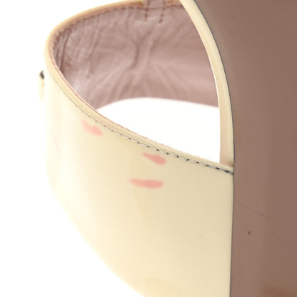 Gucci Vernice Crystal Horsebit Thong Sandals 40.5 Off White 8 of 9