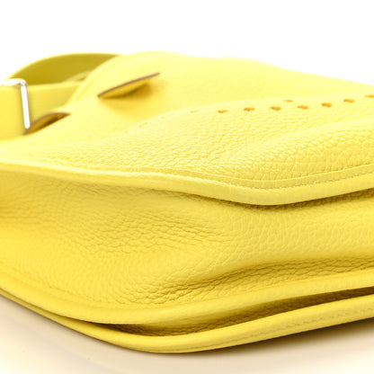 Hermes Taurillon Clemence Evelyne III PM Lime 9 of 10
