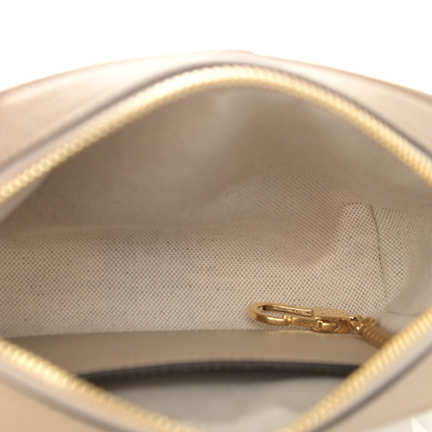 GG Supreme Monogram Textured Calfskin Web Mini Ophidia Shoulder Bag Beige Mystic White Oatmeal