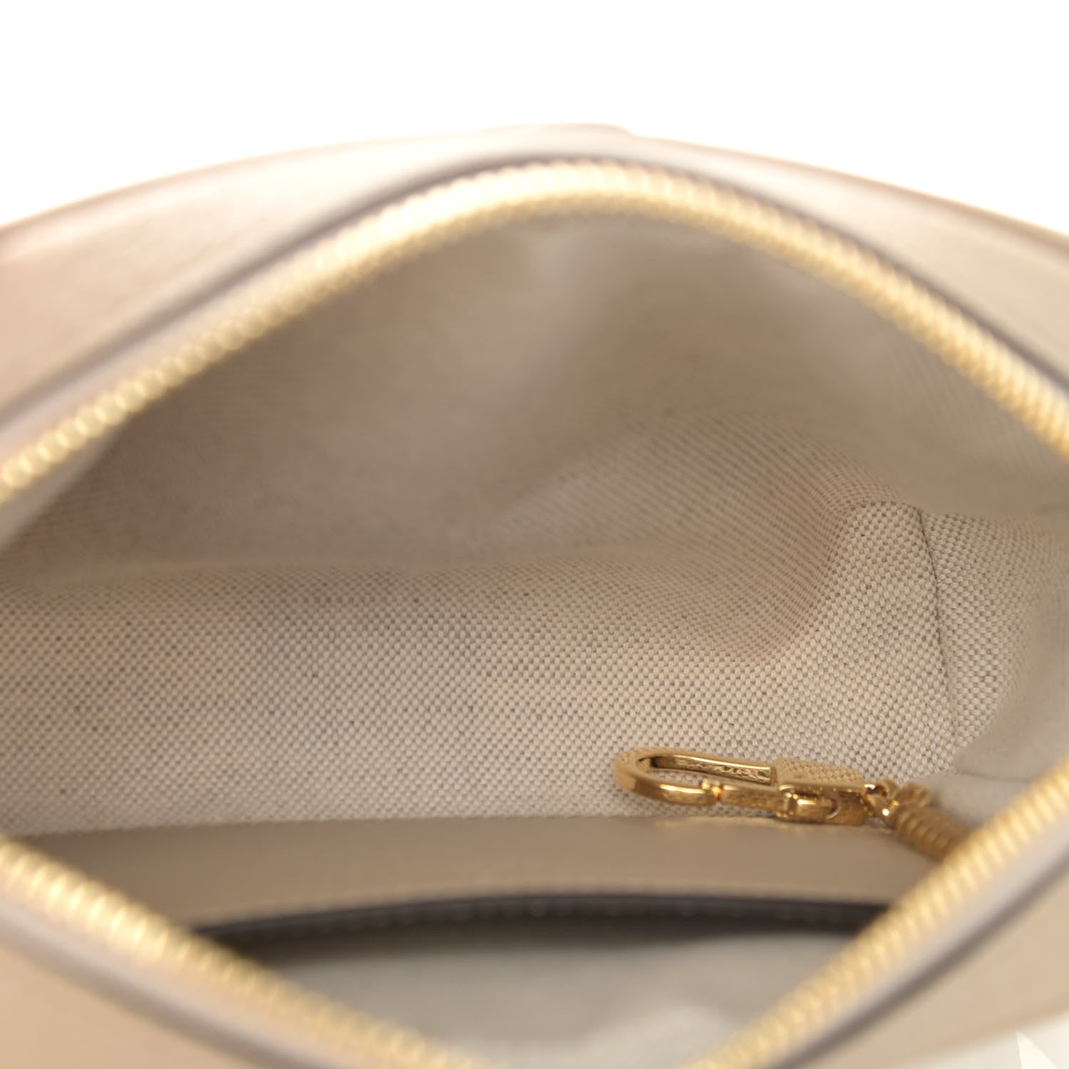 Gucci GG Supreme Monogram Textured Calfskin Web Mini Ophidia Shoulder Bag Beige Mystic White Oatmeal 5 of 11