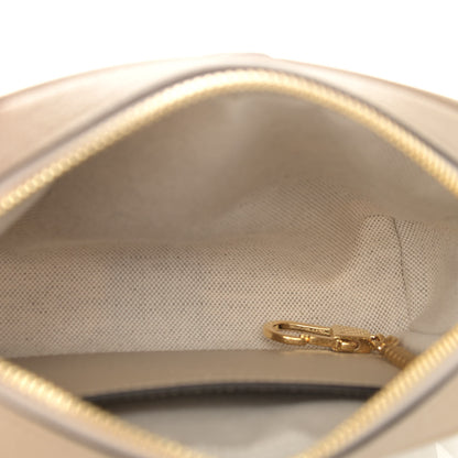 Gucci GG Supreme Monogram Textured Calfskin Web Mini Ophidia Shoulder Bag Beige Mystic White Oatmeal 5 of 11