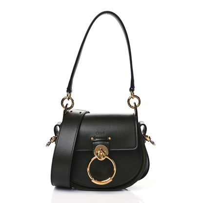 Chloe Calfskin Suede Small Tess Bag Deep Forest 1 of 10