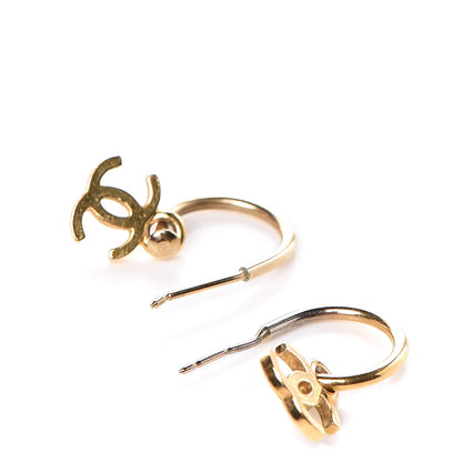 Chanel Metal Drop CC Earrings Gold 3 of 4