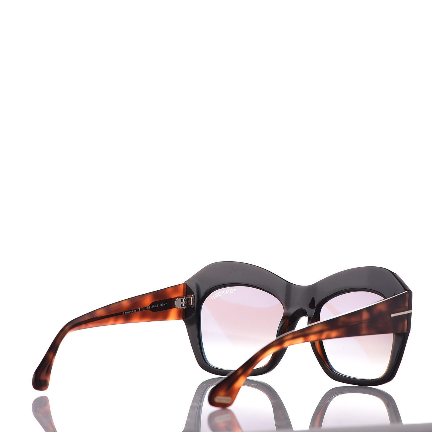 Emmanuelle Sunglasses TF534 Black Havana