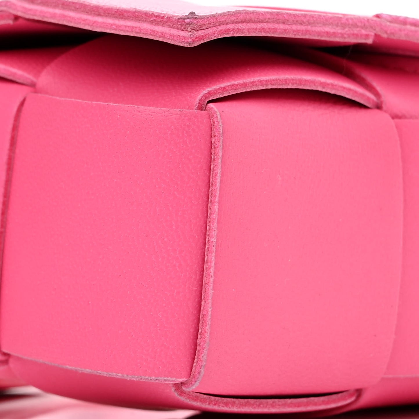 Lambskin Maxi Intrecciato Extra Mini Cassette Crossbody Bag Bon Bon
