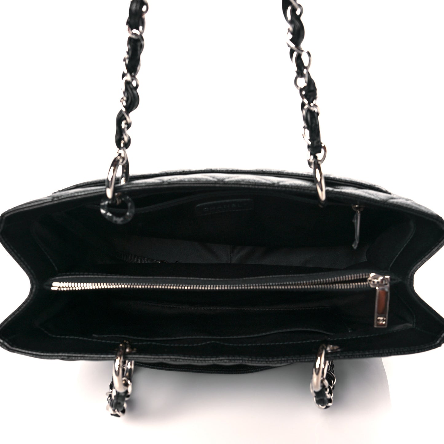 Caviar Quilted Grand Shopping Tote GST Black