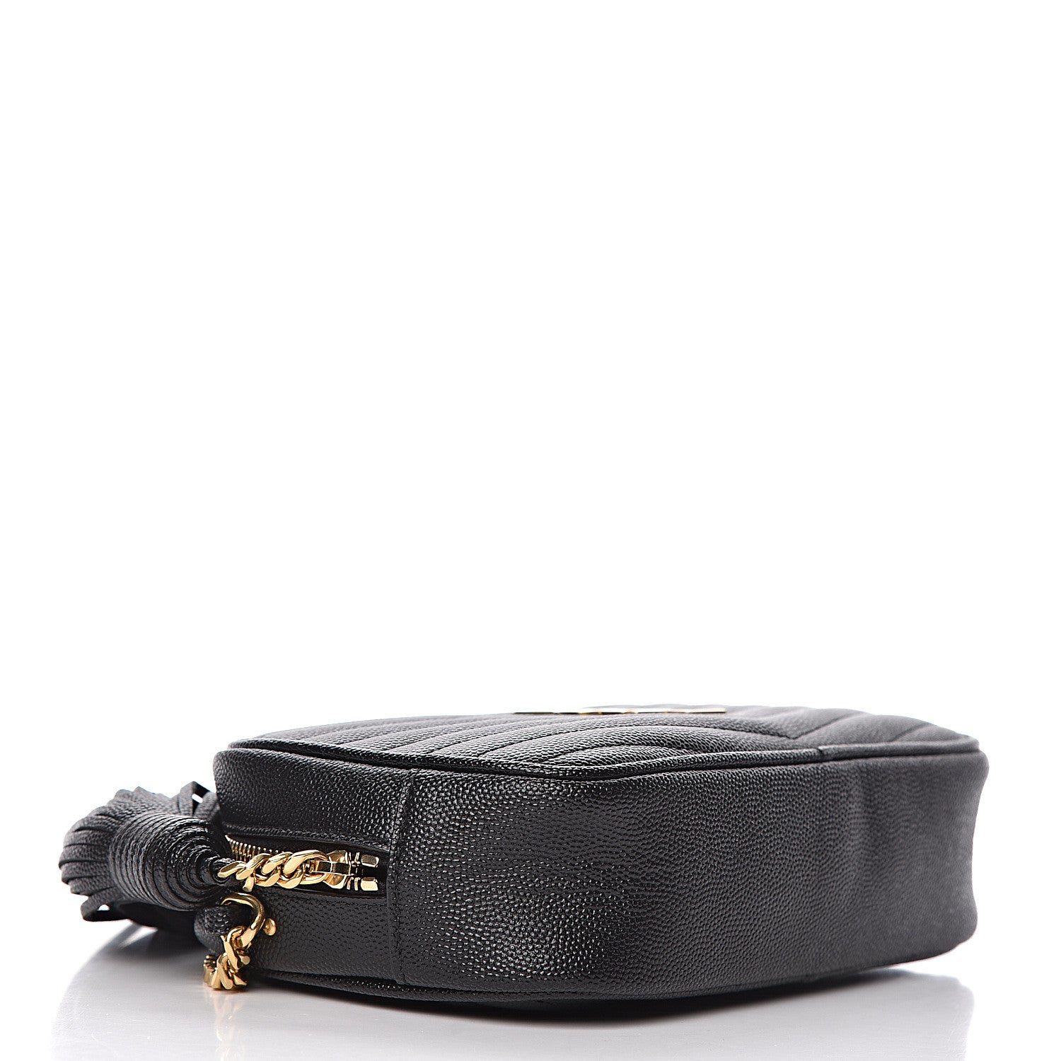 Saint Laurent Grain De Poudre Matelasse Monogram Mini Lou Camera Bag Black 9 of 13