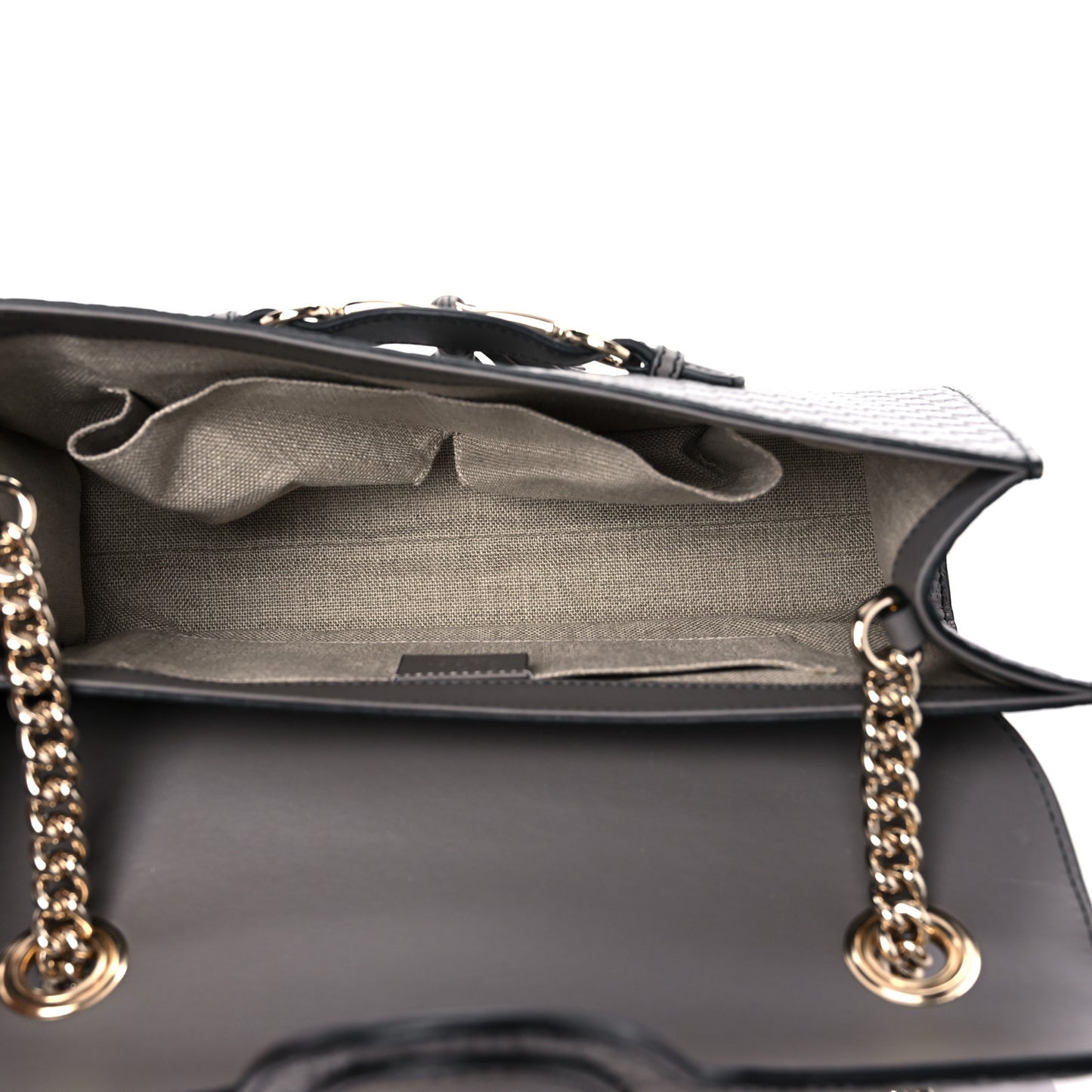 Soft Microguccissima Medium Emily Chain Shoulder Bag Loess