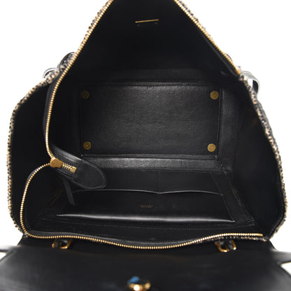 Celine Tweed Calfskin Small Belt Bag Black 5 of 9