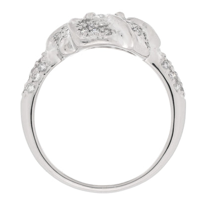 Parker & West by FASHIONPHILE Platinum Diamond .92ctw Flower Ring 53 6.5 7 of 10