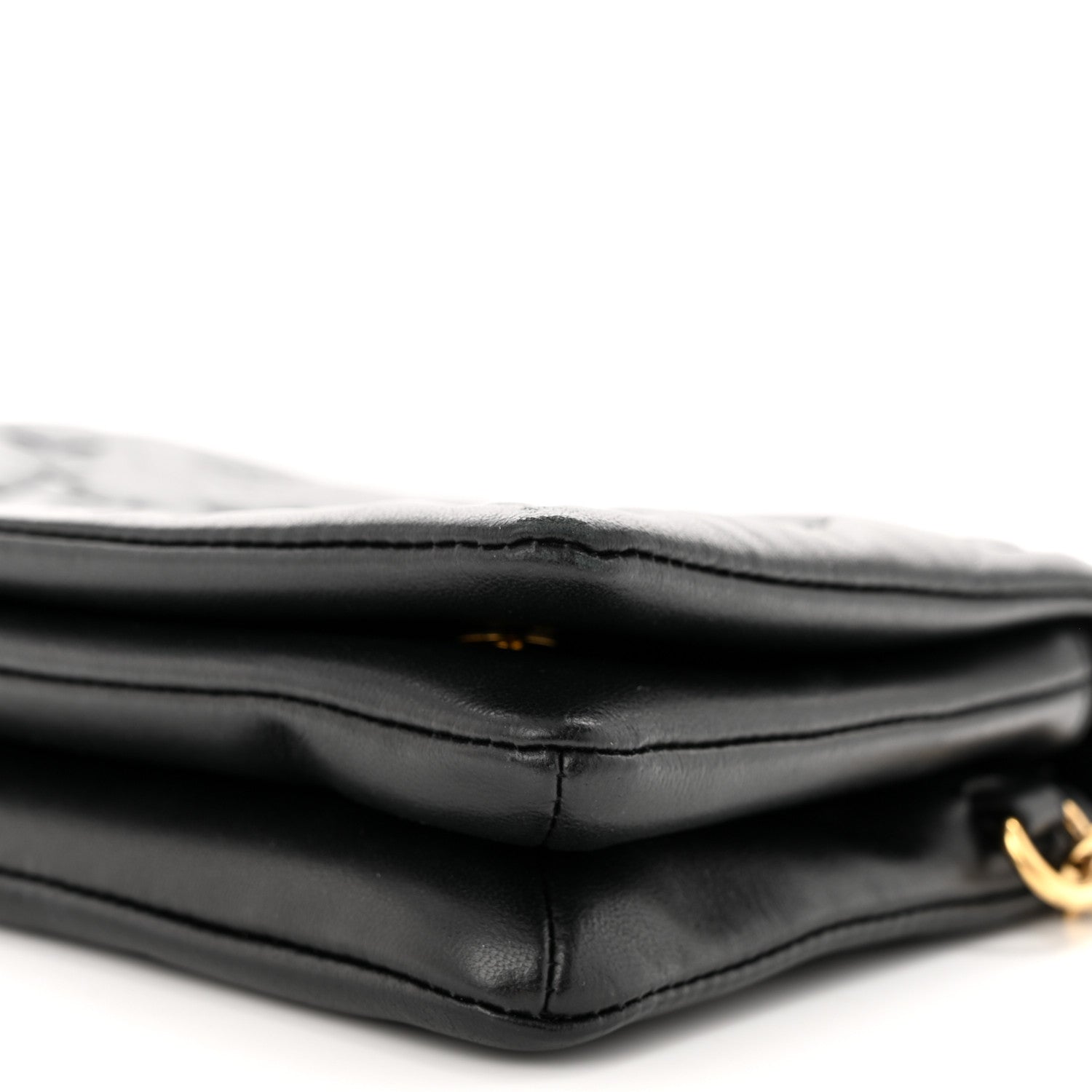 Louis Vuitton Lambskin Embossed Monogram Pochette Coussin Black 10 of 12