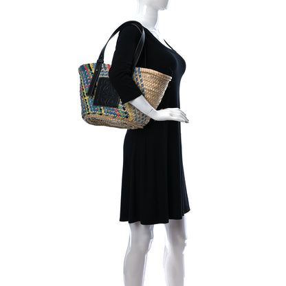 Loewe Raffia Basket Tote Bag Natural Multicolor 2 of 15