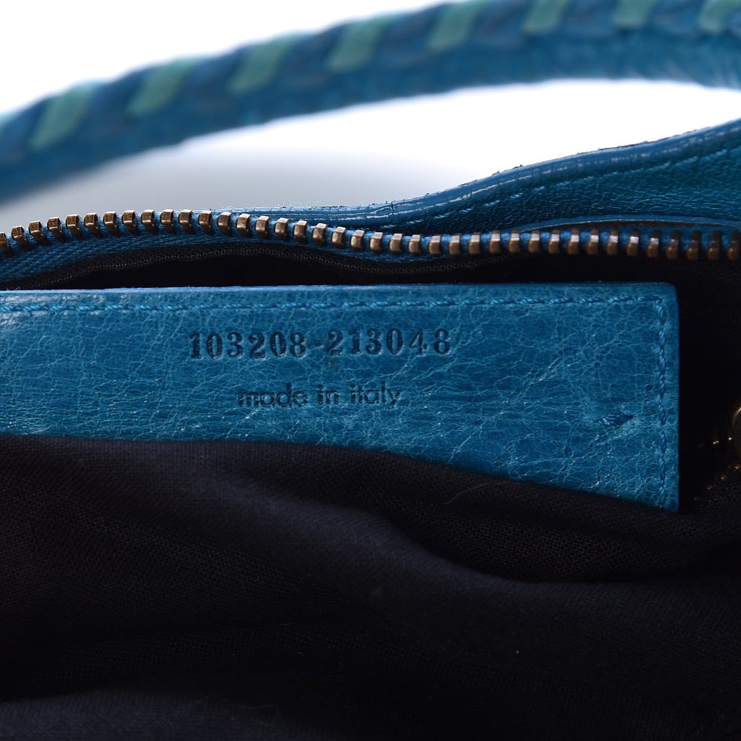 Chevre Classic Hardware First Turquoise