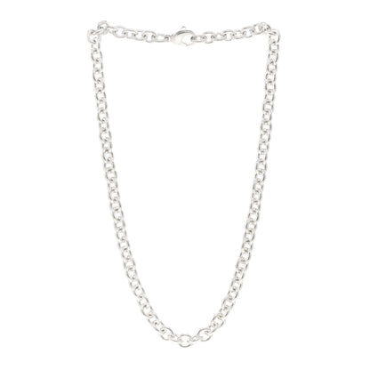 Tiffany Sterling Silver Round Link Necklace 3 of 5