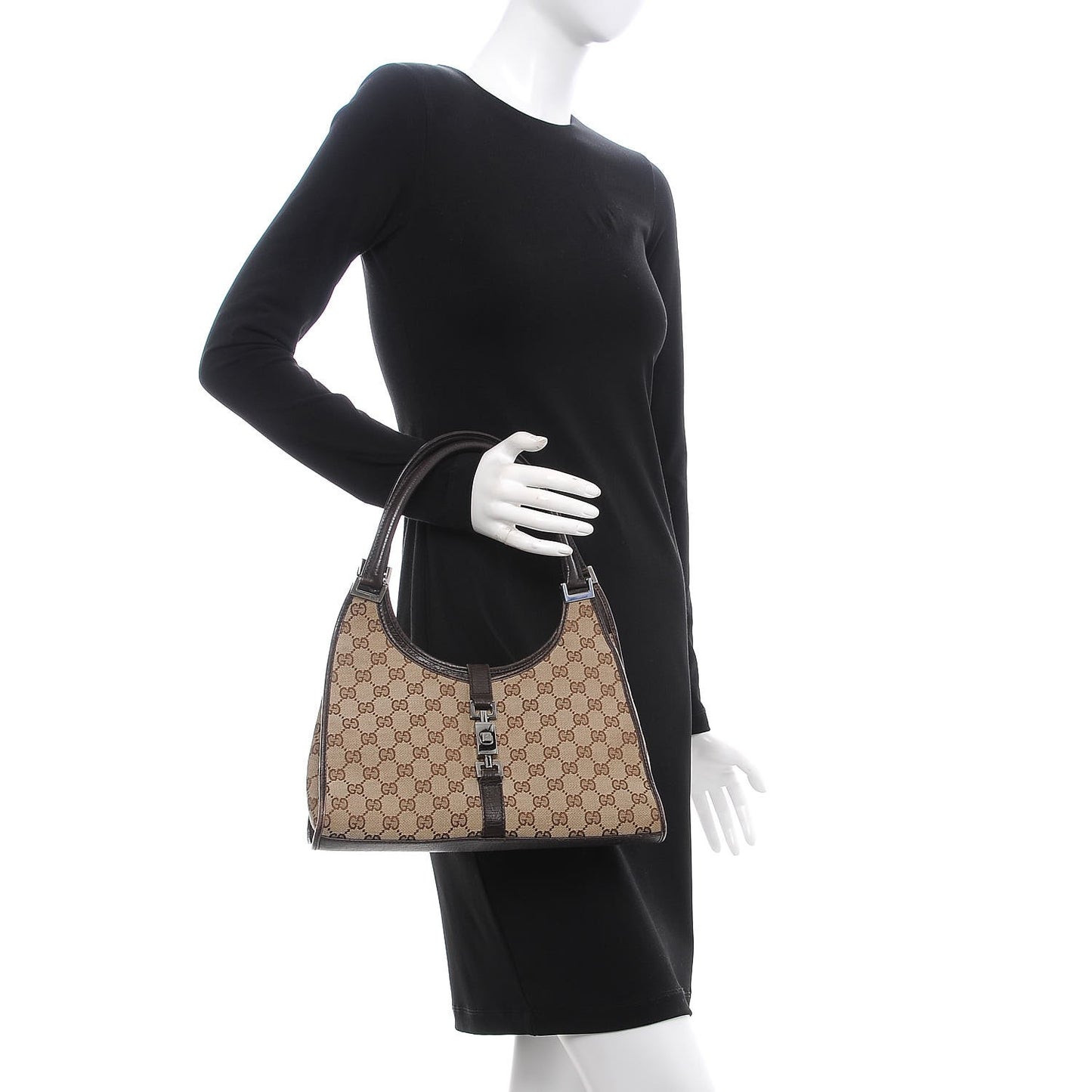 Monogram Small Bardot Brown