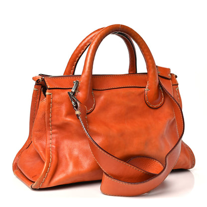 Chloe Calfskin Edith Satchel Orange 3 of 12