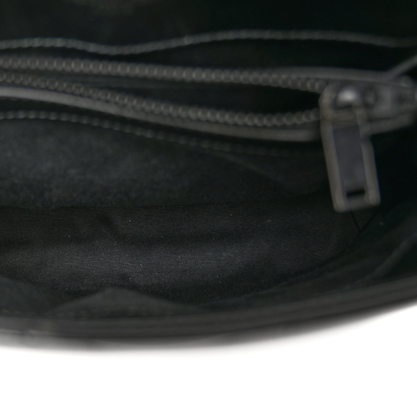 Calfskin Y Quilted Monogram Monochrome Small Loulou Chain Satchel Black