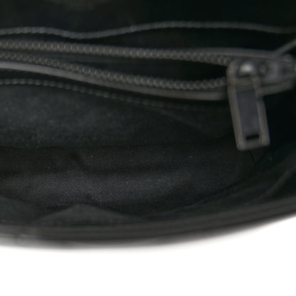 Saint Laurent Calfskin Y Quilted Monogram Monochrome Small Loulou Chain Satchel Black 6 of 12