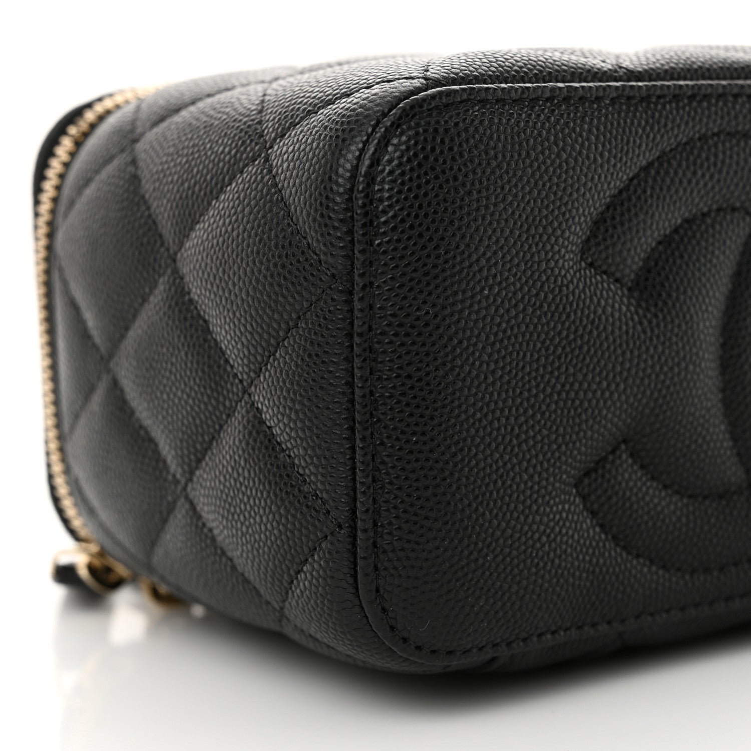 Chanel Caviar Quilted Small Vanity Case With Chain Black 9 of 12